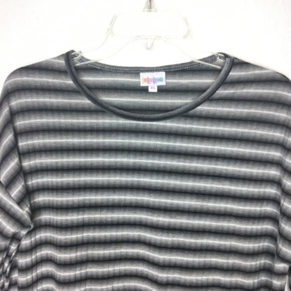 LulaRoe Irma Stripe High Low Tunic KnitTop XS 268 - Picture 3 of 5